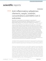 prikaz prve stranice dokumenta Anti-inflammatory adipokines: chemerin, vaspin, omentin concentrations and SARS-CoV-2 outcomes