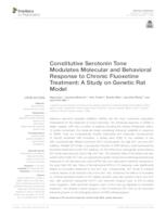 prikaz prve stranice dokumenta Constitutive Serotonin Tone Modulates Molecular and Behavioral Response to Chronic Fluoxetine Treatment: A Study on Genetic Rat Model