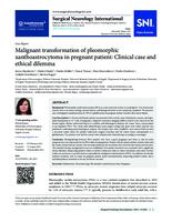 prikaz prve stranice dokumenta Malignant transformation of pleomorphic xanthoastrocytoma in pregnant patient: Clinical case and ethical dilemma