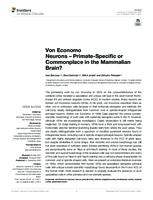 prikaz prve stranice dokumenta Von Economo Neurons – Primate-Specific or Commonplace in the Mammalian Brain?