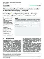 prikaz prve stranice dokumenta Bilateral juxtapapillary choroidal neovascularization secondary to Birdshot chorioretinopathy—case report