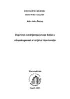 prikaz prve stranice dokumenta Doprinos smanjenog unosa kalija u etiopatogenezi arterijske hipertenzije