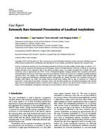 prikaz prve stranice dokumenta Extremely Rare Intraoral Presentation of Localized Amyloidosis