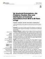 prikaz prve stranice dokumenta No Arachnoid Granulations—No Problems: Number, Size, and Distribution of Arachnoid Granulations From Birth to 80 Years of Age