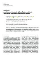 prikaz prve stranice dokumenta Association of Atraumatic Splenic Rupture and Acute Pancreatitis: Case Report with Literature Review