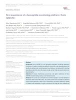 prikaz prve stranice dokumenta First experience of a hemophilia monitoring platform: florio HAEMO
