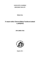 prikaz prve stranice dokumenta X-vezani oblici Charcot - Marie - Toothove bolesti u pedijatriji