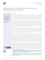 prikaz prve stranice dokumenta Rifapentine access in Europe: growing concerns over key tuberculosis treatment component