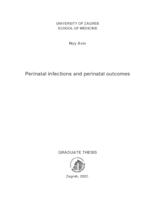 prikaz prve stranice dokumenta Perinatal infections and perinatal outcomes