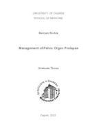 prikaz prve stranice dokumenta Management of pelvic organ prolapse