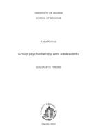 prikaz prve stranice dokumenta Group psychotherapy with adolescents