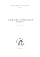 prikaz prve stranice dokumenta The use of botulinum toxin in medicine