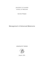prikaz prve stranice dokumenta Management of advanced melanoma