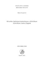 prikaz prve stranice dokumenta Kirurško liječenje kriptorhizma u Kliničkom bolničkom centru Zagreb