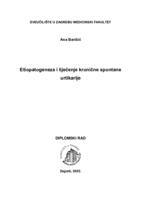 prikaz prve stranice dokumenta Etiopatogeneza i liječenje kronične spontane urtikarije