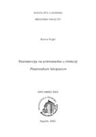 prikaz prve stranice dokumenta Rezistencija na antimalarike u infekciji Plasmodium falciparum