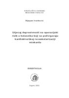 prikaz prve stranice dokumenta Utjecaj depresivnosti na operacijski rizik u bolesnika koji se podvrgavaju kardiokirurškoj revaskularizaciji miokarda