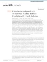prikaz prve stranice dokumenta Prevalence and predictors of diabetes-related distress in adults with type 1 diabetes