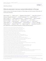 prikaz prve stranice dokumenta Clinical autonomic nervous system laboratories in Europe