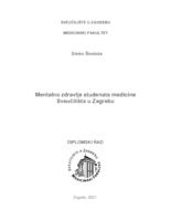 prikaz prve stranice dokumenta Mentalno zdravlje studenata medicine Sveučilišta u Zagrebu