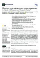 prikaz prve stranice dokumenta Detection of Tahyna Orthobunyavirus-Neutralizing Antibodies in Patients with Neuroinvasive Disease in Croatia