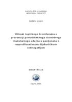 prikaz prve stranice dokumenta Učinak topičkoga bromfenaka u prevenciji pseudofaknoga cistoidnoga makularnoga edema u pacijenata s neproliferativnom dijabetičkom retinopatijom