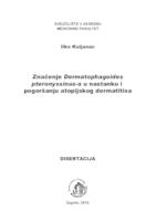 prikaz prve stranice dokumenta Značenje Dermatophagoides pteronyssinus-a u nastanku i pogoršanju atopijskog dermatitisa