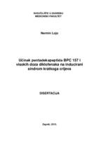 prikaz prve stranice dokumenta Učinak pentadekapeptida BPC 157 i visokih doza diklofenaka na inducirani sindrom kratkoga crijeva 