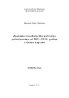 prikaz prve stranice dokumenta Značajke izvanbolničke potrošnje psihofarmaka od 2001.-2010. godine u Gradu Zagrebu 