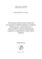 prikaz prve stranice dokumenta Poremećaj deformacije miokarda procijenjen dvodimenzijskom studijom deformacije u hipertoničara s hipertrofijom interventrikulskoga septuma u izgonskom traktu lijeve klijetke 