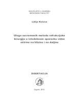 prikaz prve stranice dokumenta Uloga suvremenih metoda refrakcijske kirurgije u istodobnom oporavku vidne oštrine na blizinu i na daljinu 