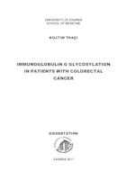 prikaz prve stranice dokumenta Immunoglobulin G glycosylation in patients with colorectal cancer