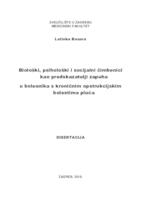 prikaz prve stranice dokumenta Biološki, psihološki i socijalni čimbenici kao predskazatelji zapuha u bolesnika s kroničnim opstrukcijskim bolestima pluća 