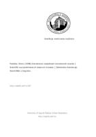 prikaz prve stranice dokumenta Znanstvena uspješnost znanstvenih novaka 