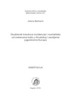 prikaz prve stranice dokumenta Osobitosti trendova incidencije i mortaliteta od melanoma kože u Hrvatskoj i zemljama jugoistočne Europe 