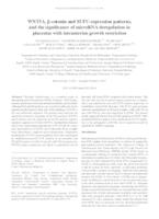 prikaz prve stranice dokumenta WNT5A, β‑catenin and SUFU expression patterns, and the significance of microRNA deregulation in placentas with intrauterine growth restriction