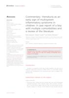 prikaz prve stranice dokumenta Commentary: Hematuria as an early sign of multisystem inflammatory syndrome in children: A case report of a boy with multiple comorbidities and a review of the literature