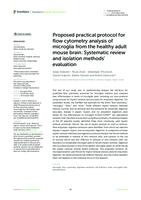 prikaz prve stranice dokumenta Proposed practical protocol for flow cytometry analysis of microglia from the healthy adult mouse brain: Systematic review and isolation methods’ evaluation