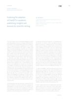 prikaz prve stranice dokumenta Exploring the adoption of ChatGPT in academic publishing: insights and lessons for scientific writing