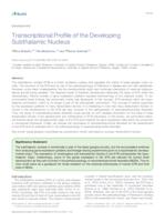 prikaz prve stranice dokumenta Transcriptional Profile of the Developing Subthalamic Nucleus
