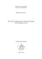 prikaz prve stranice dokumenta The use of alternative vascular access in emergency care
