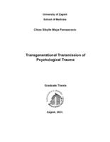 prikaz prve stranice dokumenta Transgenerational transmission of psychological trauma