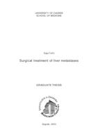 prikaz prve stranice dokumenta Surgical treatment of liver metastases