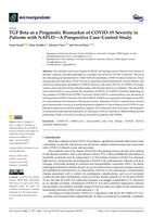 prikaz prve stranice dokumenta TGF Beta as a Prognostic Biomarker of COVID-19 Severity in Patients with NAFLD: A Prospective Case – Control Study