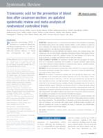 prikaz prve stranice dokumenta Tranexamic acid for the prevention of blood loss after cesarean section: an updated systematic review and meta-analysis of randomized controlled trials