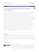 prikaz prve stranice dokumenta The unrestricted global effort to complete the COOL trial