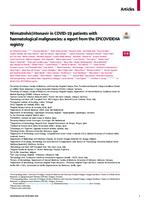 prikaz prve stranice dokumenta Nirmatrelvir/ritonavir in COVID-19 patients with haematological malignancies: a report from the EPICOVIDEHA registry