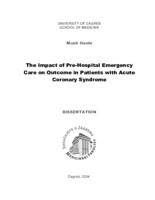 prikaz prve stranice dokumenta The Impact of Pre-Hospital Emergency Care on Outcome in Patients with Acute Coronary Syndrome