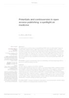 prikaz prve stranice dokumenta Potentials and controversies in open access publishing: a spotlight on medicine