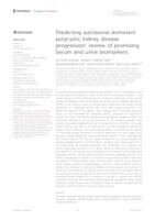prikaz prve stranice dokumenta Predicting autosomal dominant polycystic kidney disease progression: review of promising Serum and urine biomarkers